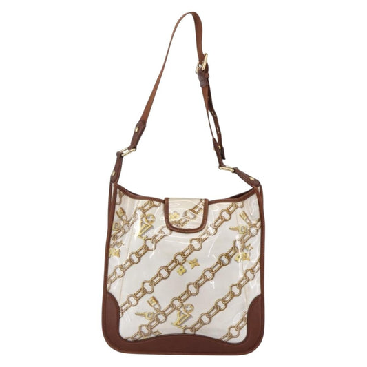 Louis Vuitton Charms Musette Handbag PVC Over Printed Silk, White, Plastic, Shoulder Bag