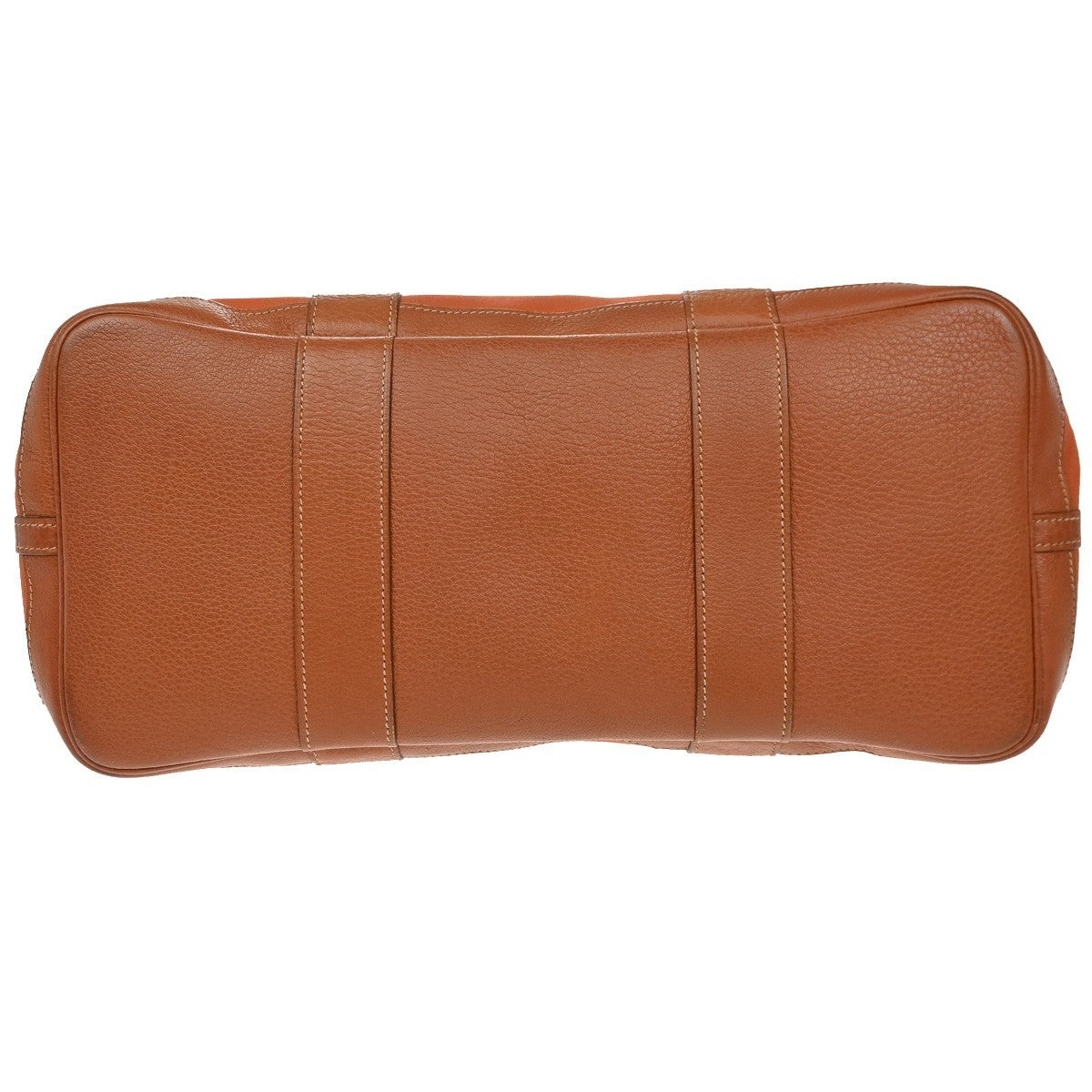 Hermes Garden Party Tote Canvas and Leather, ORANGE, CANVAS, Tote bag