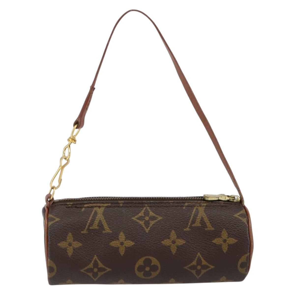 Louis Vuitton Papillon Pochette Monogram Canvas, BROWN, CANVAS, Clutche & pouche