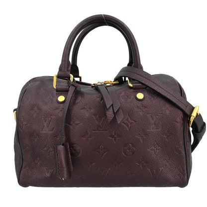 Louis Vuitton Speedy Bandouliere Bag Monogram Empreinte Leather, PURPLE, LEATHER, Handbag