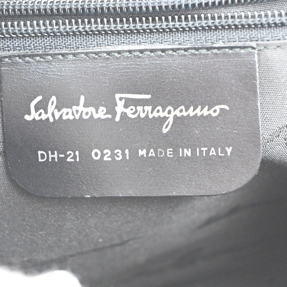 Salvatore Ferragamo Vintage Shoulder Bag Leather, Black, Leather, Shoulder Bag