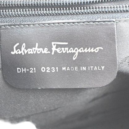 Salvatore Ferragamo Vintage Shoulder Bag Leather, Black, Leather, Shoulder Bag