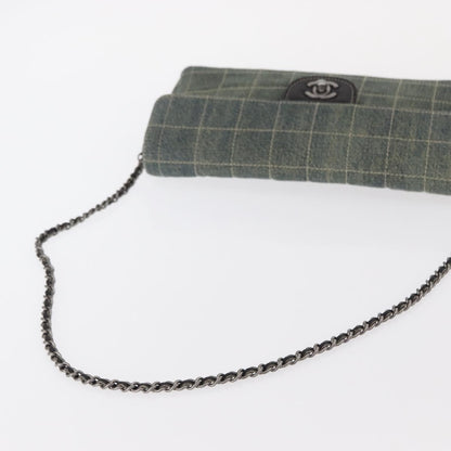 Chanel Chocolate Bar Flap Bag Quilted Denim, BLUE, DENIM_JEANS, Shoulder bag