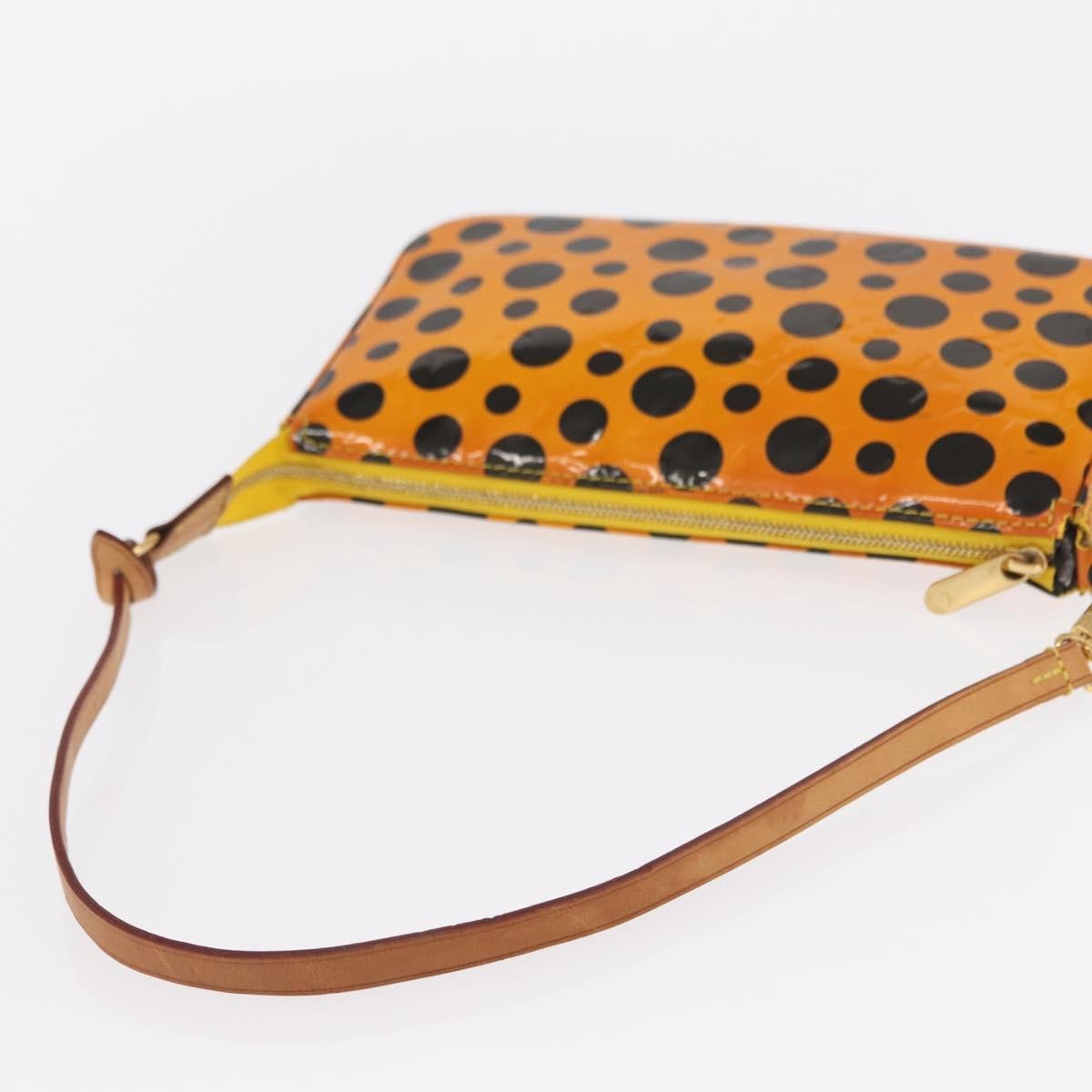Louis Vuitton Pochette Accessoires NM Kusama Infinity Dots Monogram Vernis, YELLOW, PATENT_LEATHER, Clutche & pouche