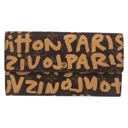 Louis Vuitton Vintage Sarah Wallet Monogram Canvas, ORANGE, CANVAS, Wallets