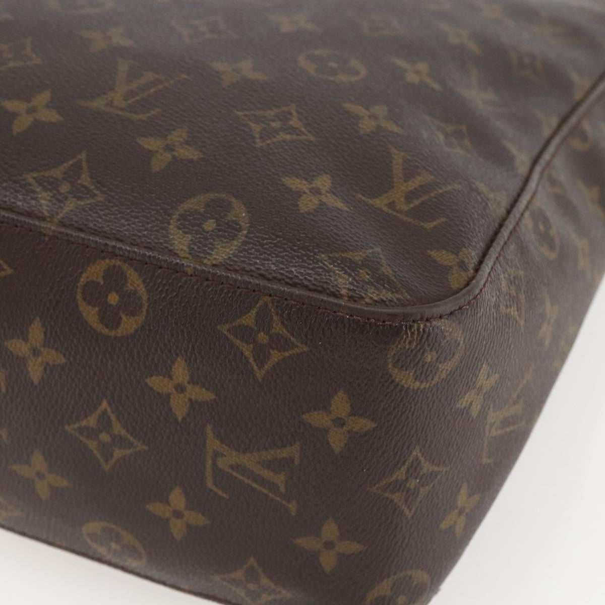 Louis Vuitton Looping Handbag Monogram Canvas, BROWN, CANVAS, Shoulder bag