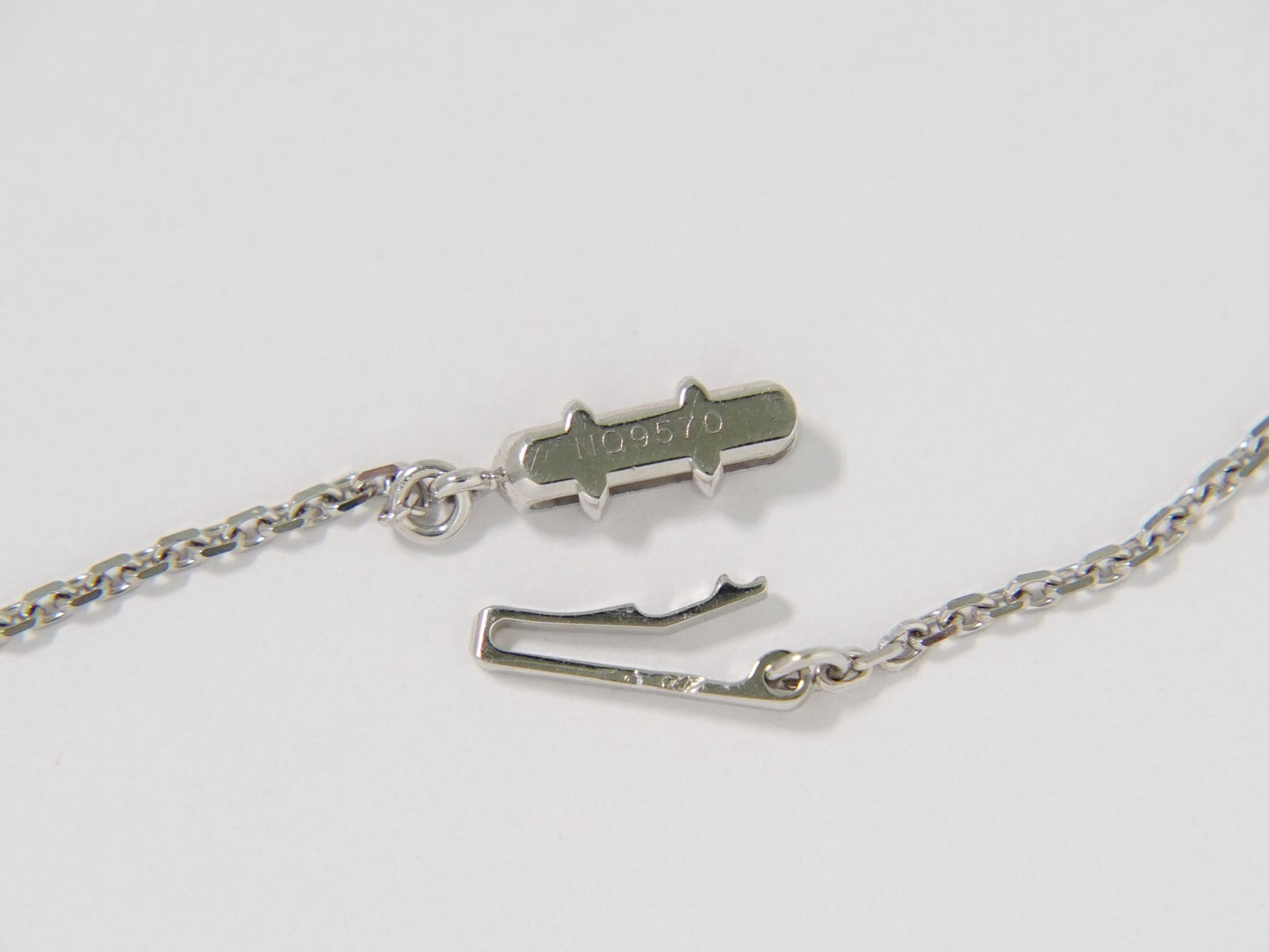 Cartier C Heart de Cartier Pendant Necklace 18K White Gold with Diamond, SILVER, WHITE_GOLD, Necklace