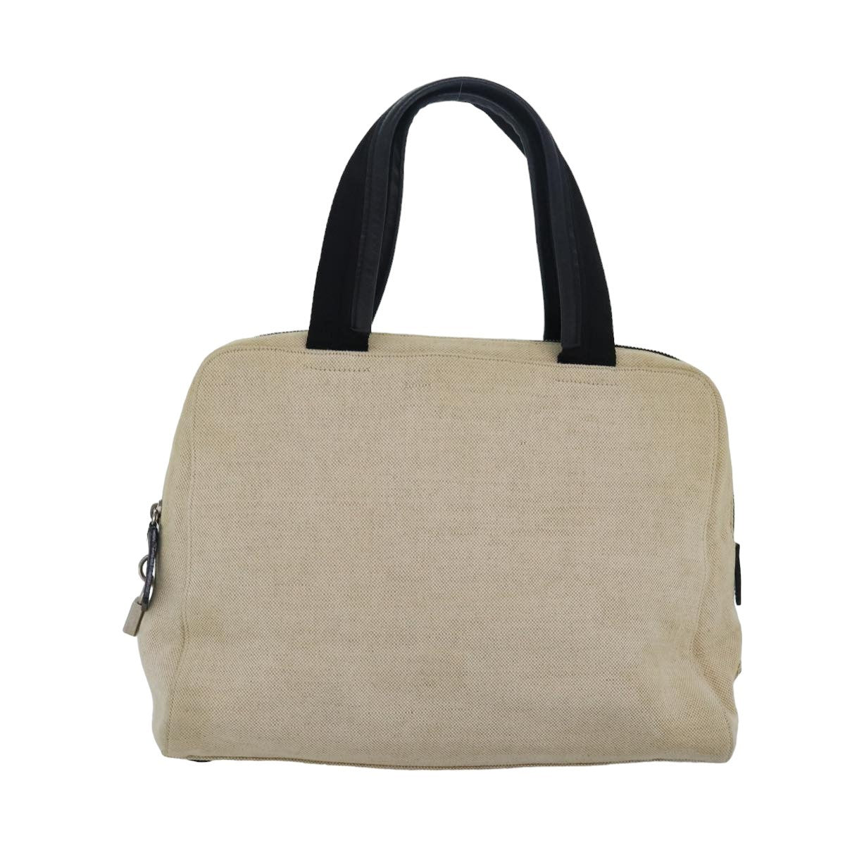 Prada Vintage Handbag Canvas, BEIGE, CANVAS, Handbag