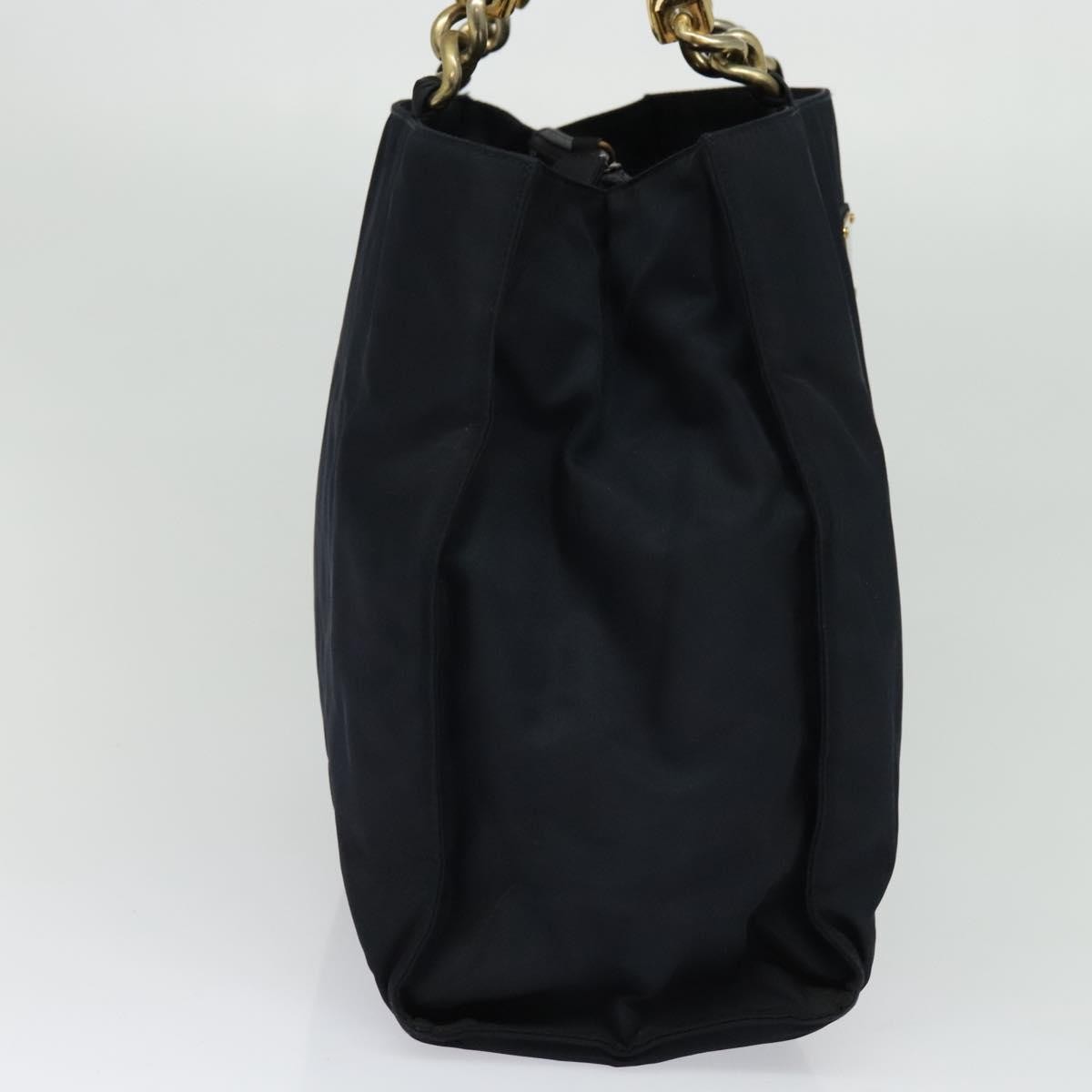 Prada Metal Handles Tote Tessuto, NAVY, NYLON, Tote bag