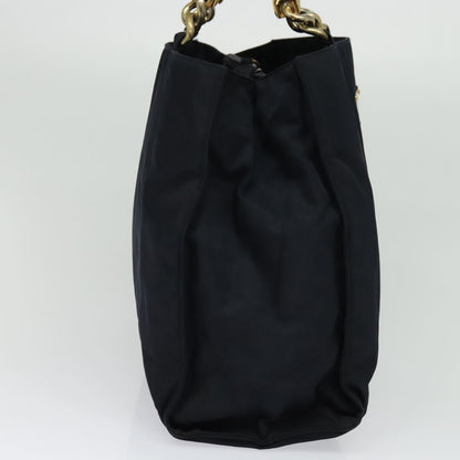 Prada Metal Handles Tote Tessuto, NAVY, NYLON, Tote bag