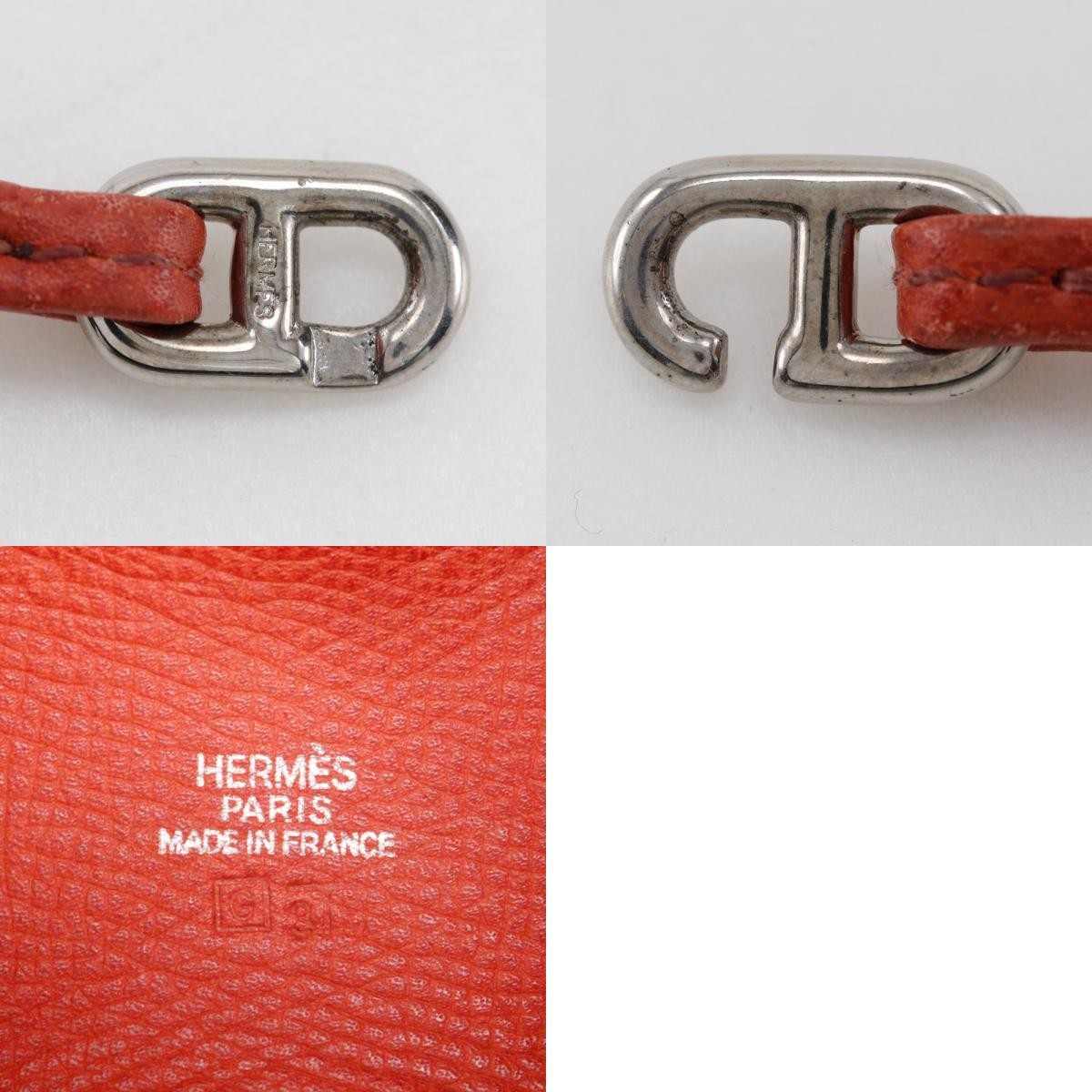 Hermes Vespa Bag Togo, ORANGE, LEATHER, Handbag