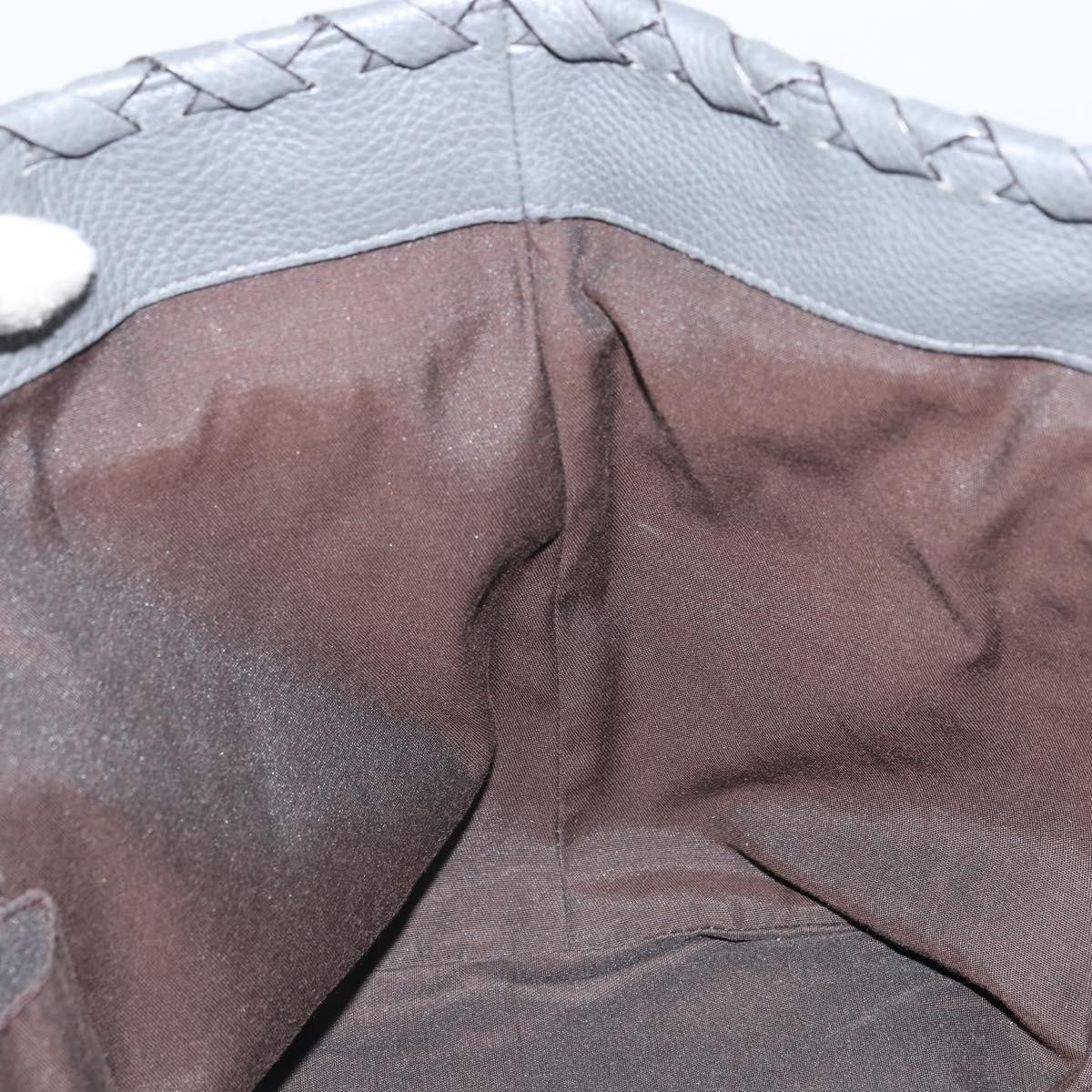 Gucci Bamboo Tassel Tote Leather, GRAY, LEATHER, Tote bag