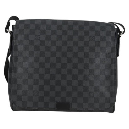 Louis Vuitton District Messenger Bag Damier Graphite, BLACK, CANVAS, Shoulder bag