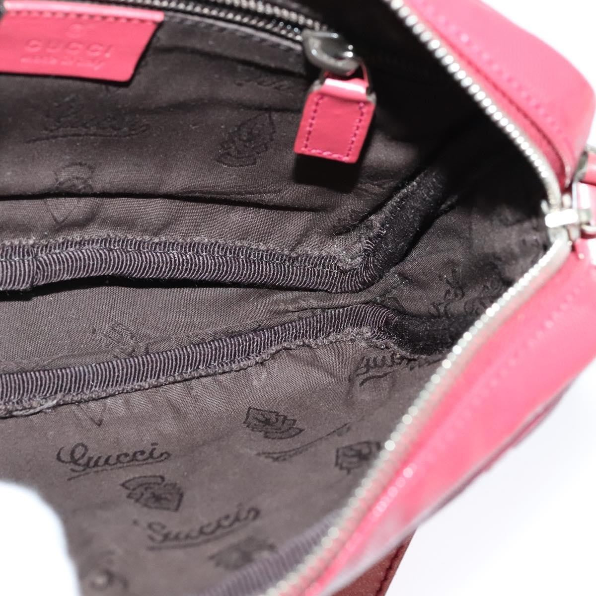 Gucci Zip Messenger Bag (Outlet) Canvas, RED, CANVAS, Shoulder bag