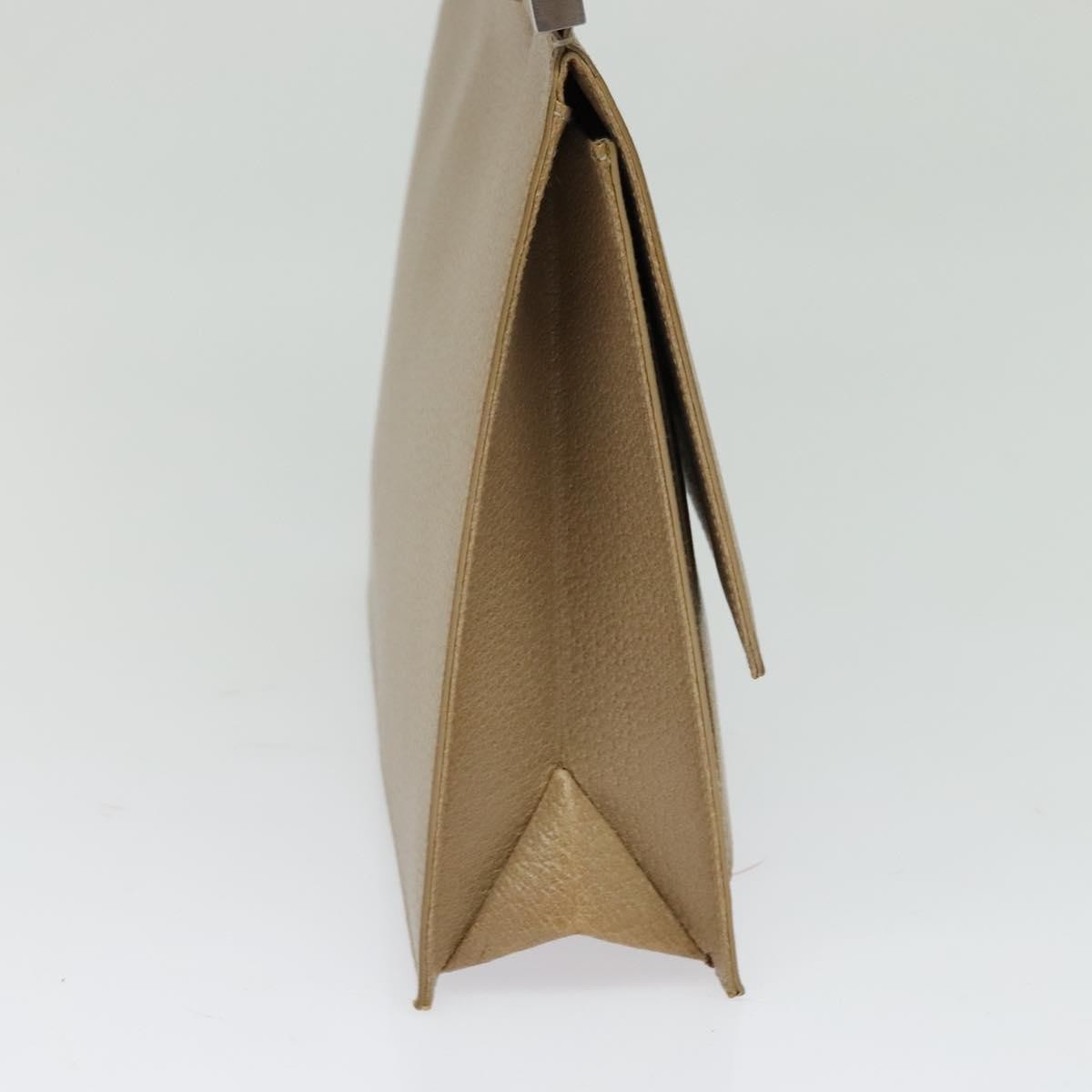 Gucci Vintage Shoulder Bag Leather, BEIGE, LEATHER, Shoulder bag