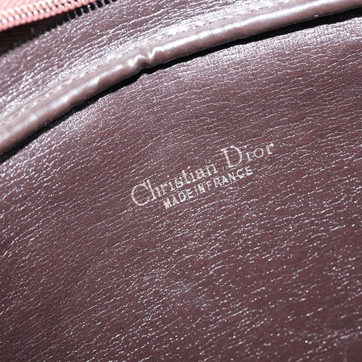 Christian Dior Vintage Trotter Crossbody Bag Diorissimo Coated Canvas, BROWN, CANVAS, Shoulder bag