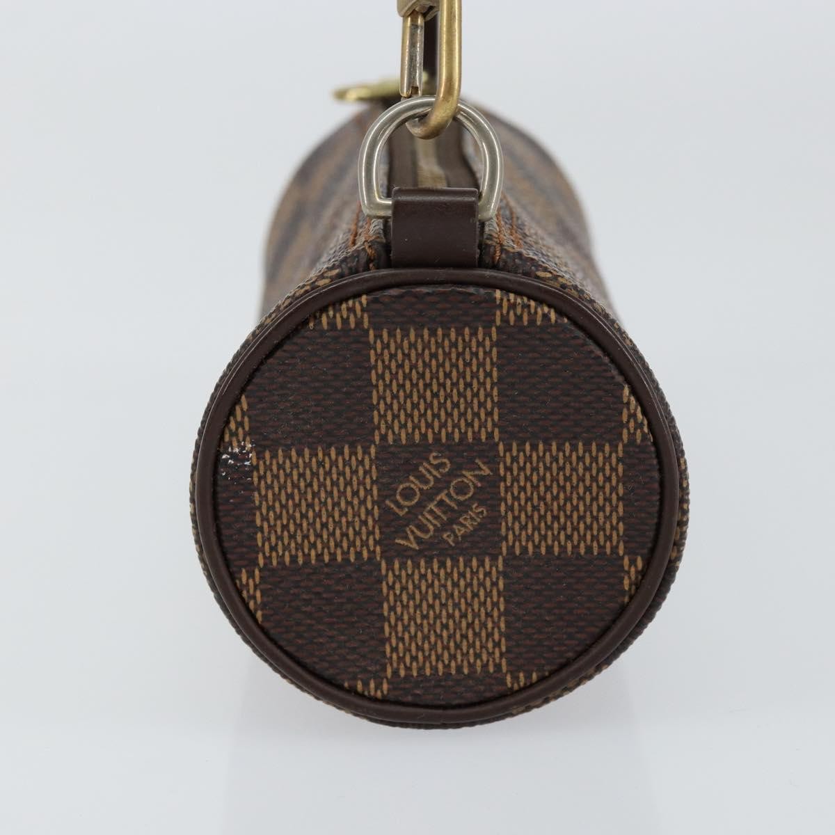 Louis Vuitton Papillon Pochette Damier, BROWN, CANVAS, Clutche & pouche