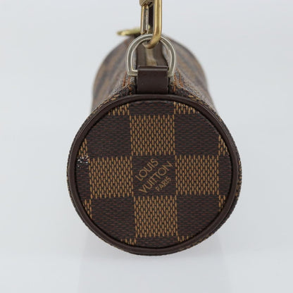 Louis Vuitton Papillon Pochette Damier, BROWN, CANVAS, Clutche & pouche