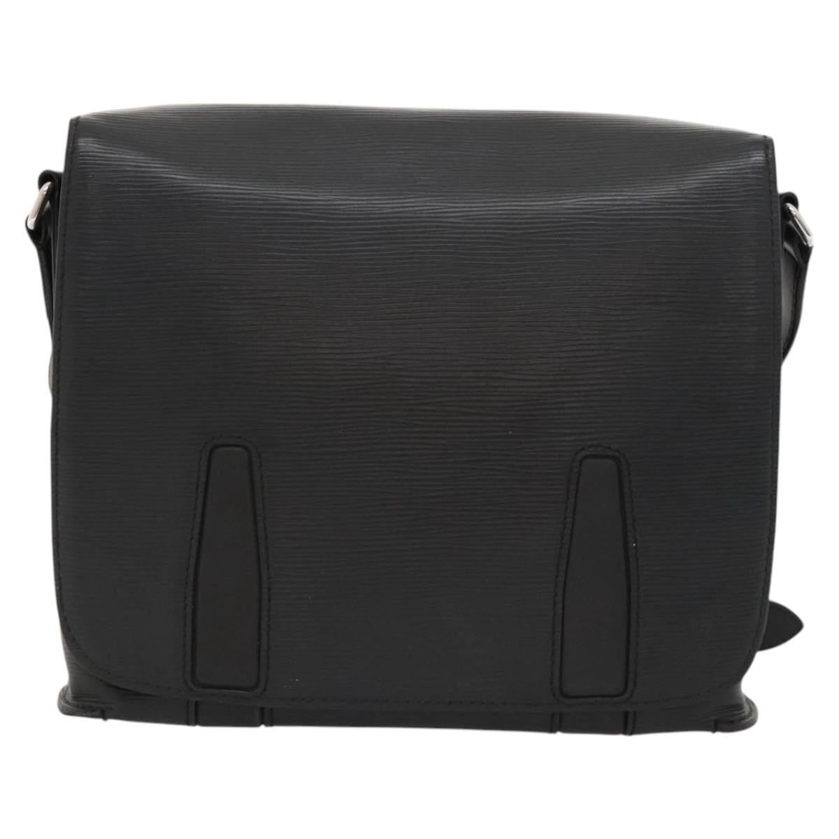 Louis Vuitton Harrington Messenger Bag Epi Leather, BLACK, LEATHER, Crossbody bag