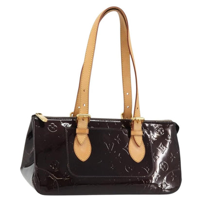 Louis Vuitton Rosewood Avenue Handbag Monogram Vernis, Purple, Patent Leather, Handbag