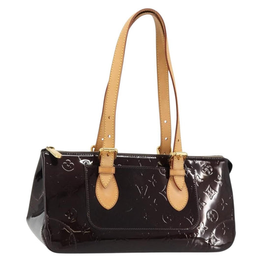 Louis Vuitton Rosewood Avenue Handbag Monogram Vernis, Purple, Patent Leather, Handbag