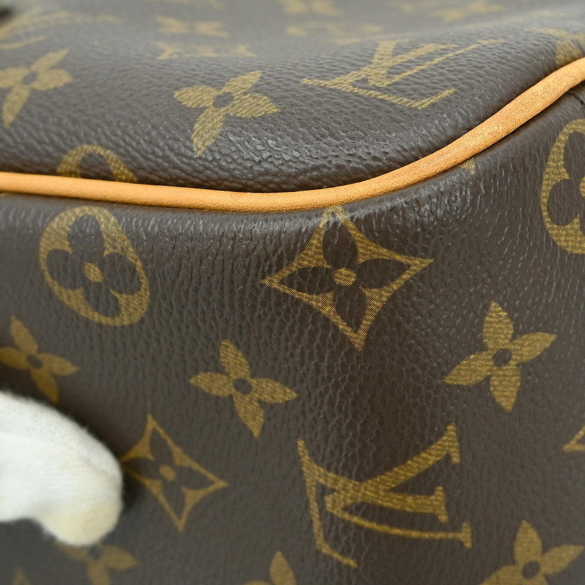 Louis Vuitton Trouville Handbag Monogram Canvas, BROWN, CANVAS, Handbag
