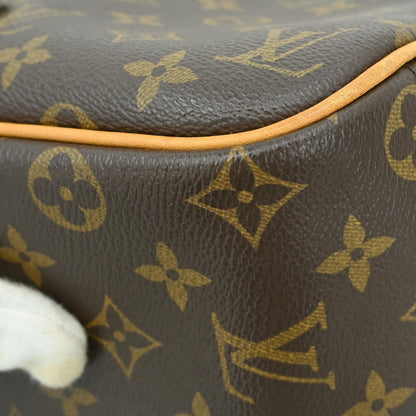 Louis Vuitton Trouville Handbag Monogram Canvas, BROWN, CANVAS, Handbag