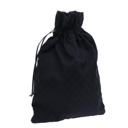Gucci Vintage Web Drawstring Bucket Bag GG Coated Canvas, BLACK, CANVAS, Clutche & pouche