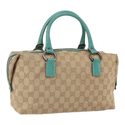 Gucci Vintage Zip Boston Bag GG Canvas, BEIGE, CANVAS, Handbag
