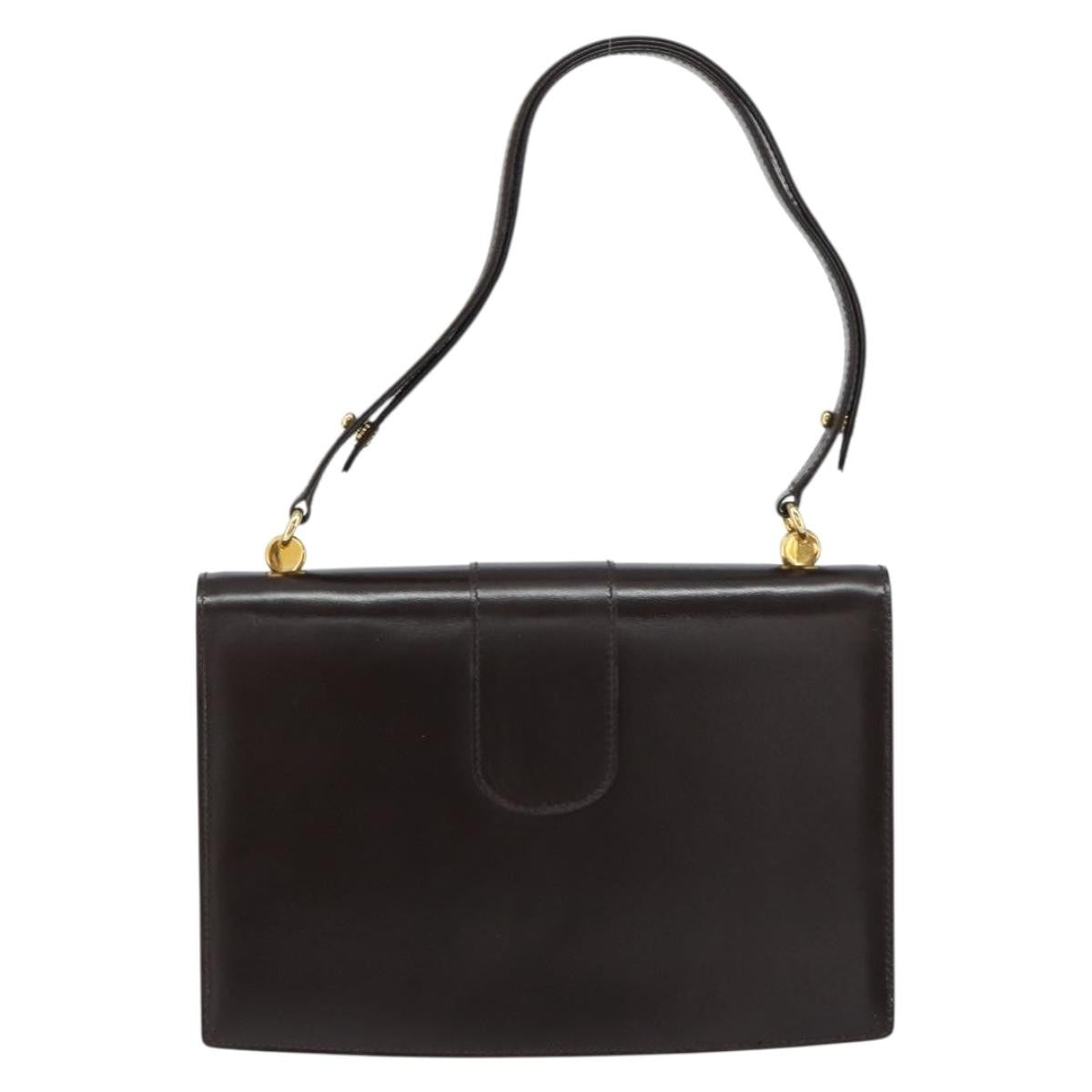 Gucci Vintage Shoulder Bag Leather, BROWN, LEATHER, Shoulder bag