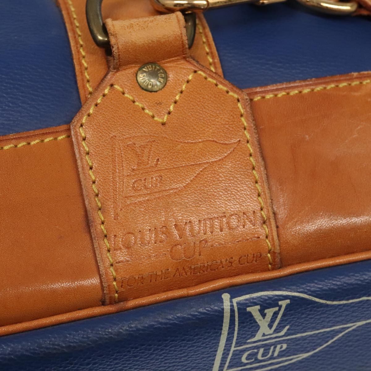 Louis Vuitton Cup Sac Marin Bandouliere Bag Coated Canvas, BLUE, CANVAS, Shoulder bag