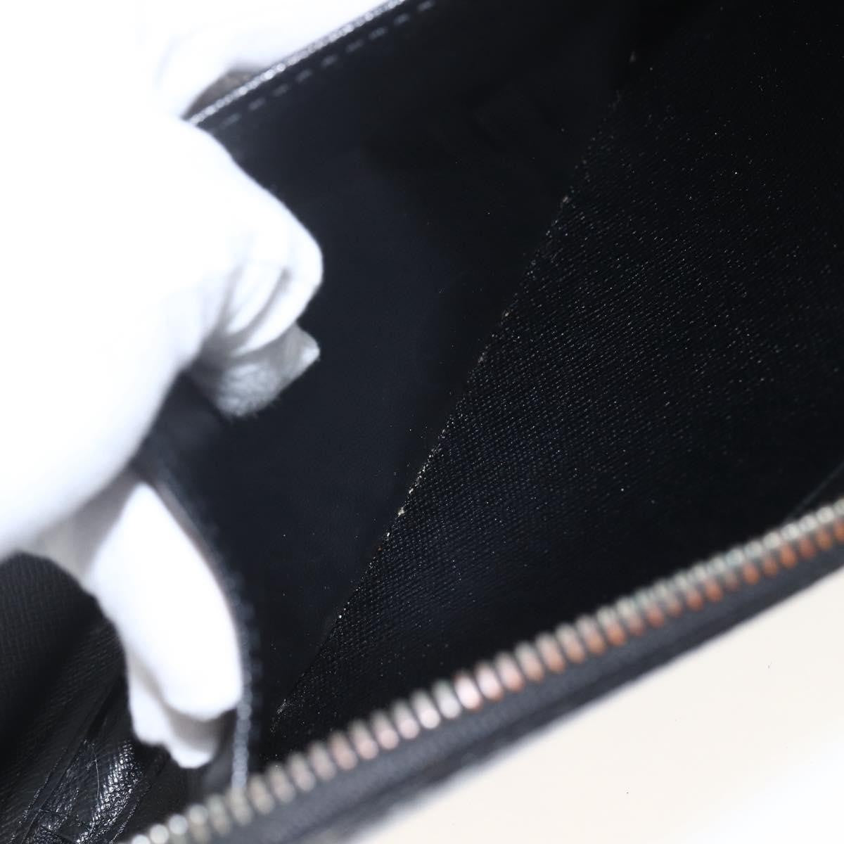 Louis Vuitton Atoll Organizer Wallet Taiga Leather, BLACK, LEATHER, Clutche & pouche