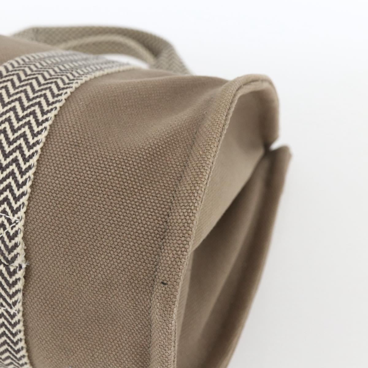 Hermes Cannes Tote Toile Canvas, BEIGE, COTTON, Tote bag