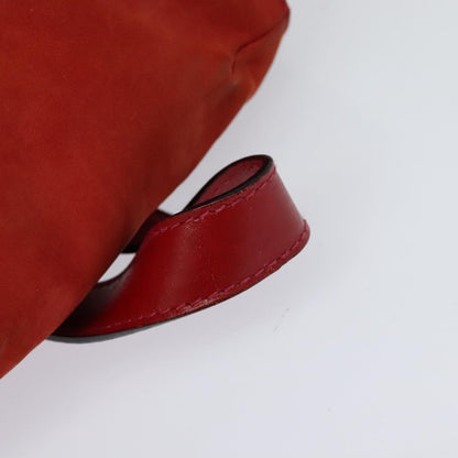 Salvatore Ferragamo Gancini Backpack Suede, RED, SUEDE, Backpack