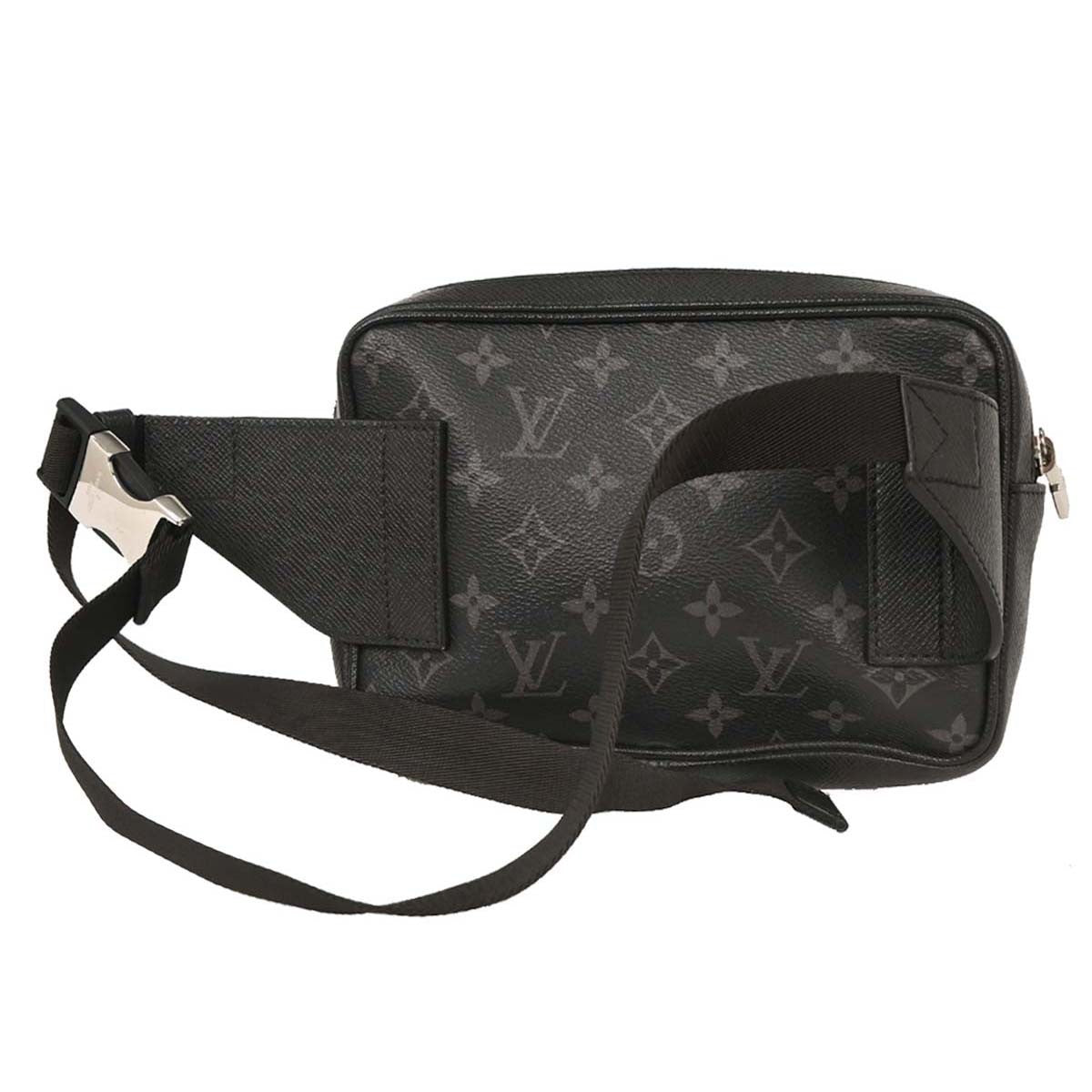 Louis Vuitton Outdoor BumBag Monogram Taigarama, BLACK, LEATHER, Shoulder bag