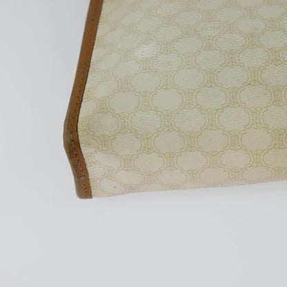 Celine Macadam Shoulder Bag PVC Leather, WHITE, PVC, Shoulder bag