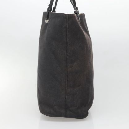 Salvatore Ferragamo Gancini Tote Canvas, BLACK, CANVAS, Tote bag