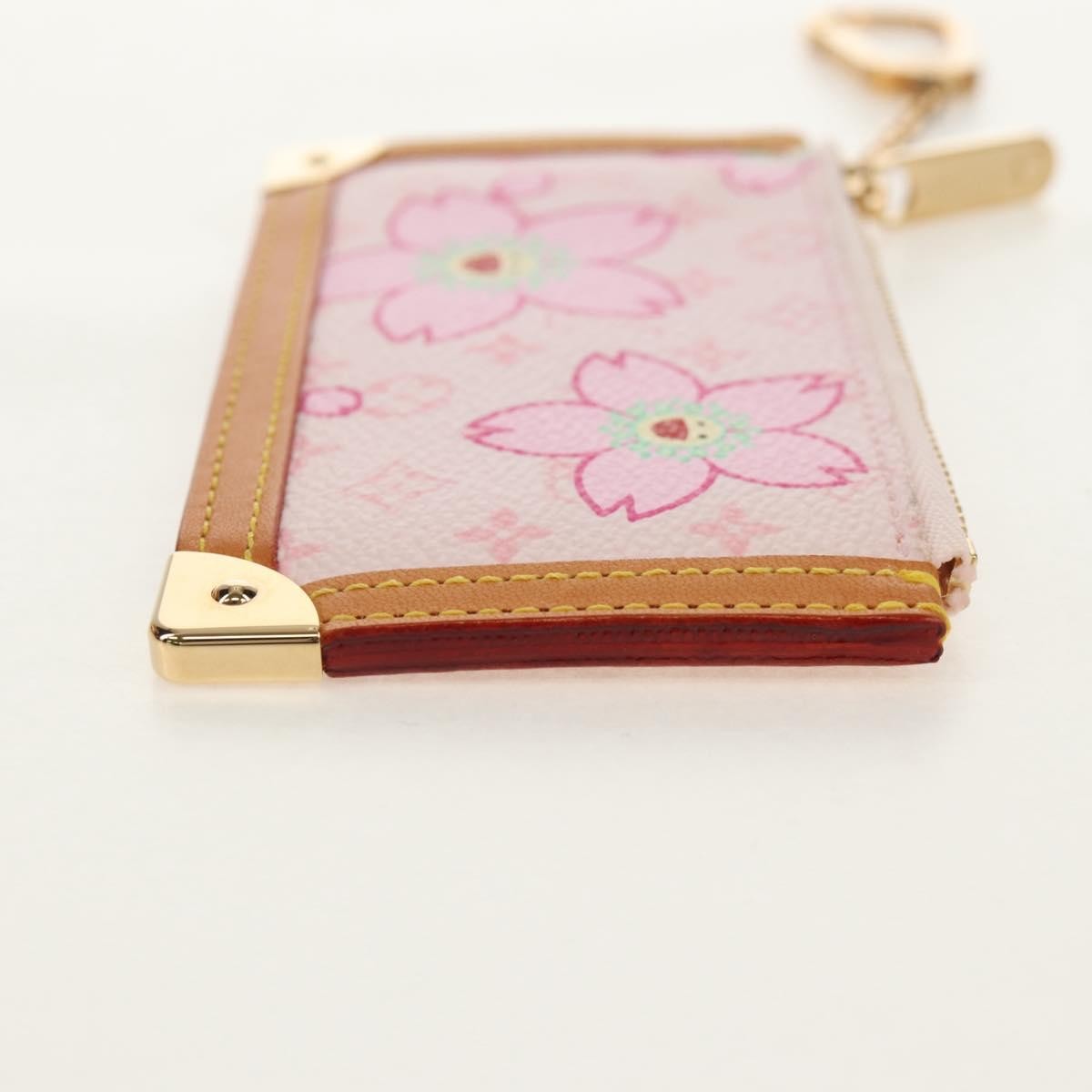 Louis Vuitton Pochette Cles Key Pouch Reverse Monogram Giant, PINK, CANVAS, Clutche & pouche