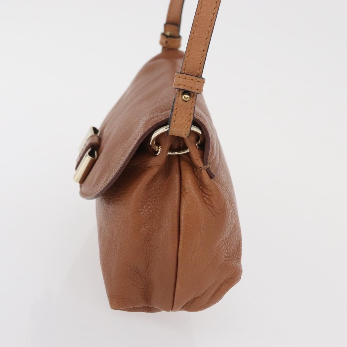 Chloe Lily Shoulder bag Leather, BROWN, LEATHER, Shoulder bag
