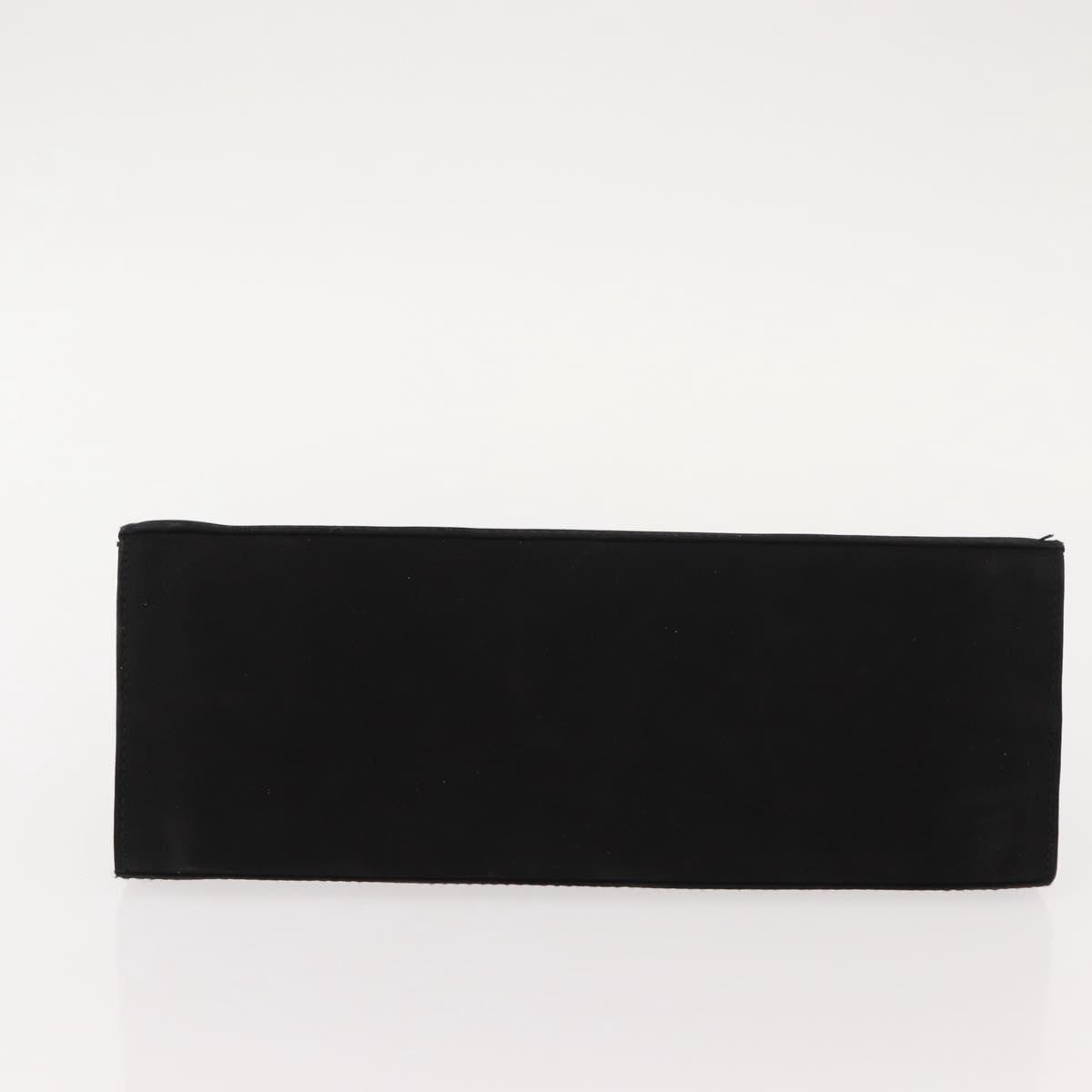 Salvatore Ferragamo Vintage Gancini Chain Shoulder Bag Suede, BLACK, SUEDE, Shoulder bag