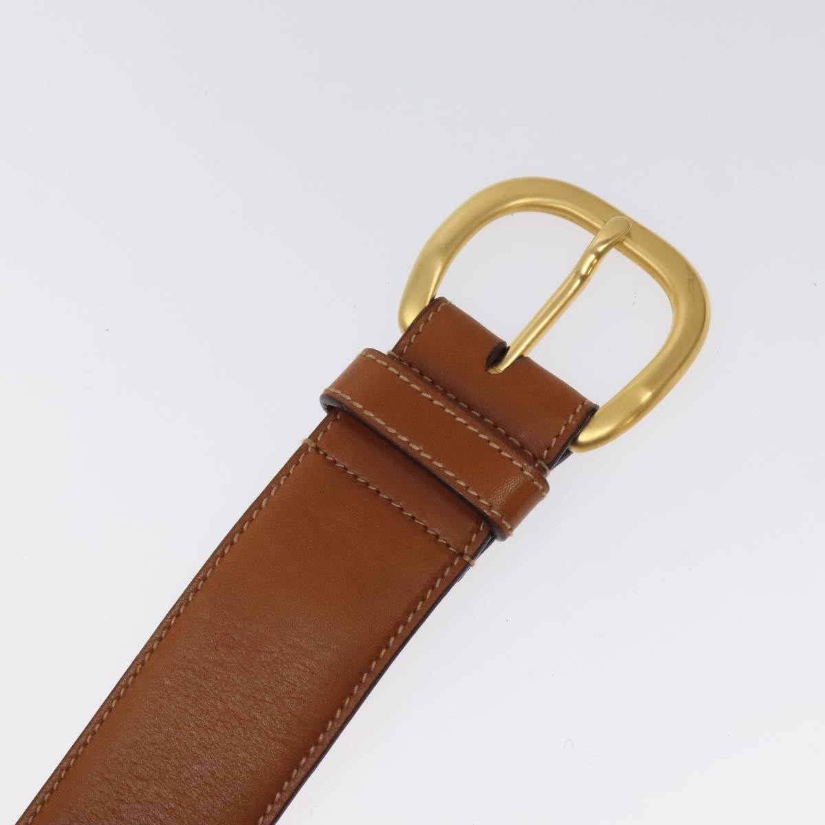 Gucci Round Buckle Belt Leather, Brown, Leather, Belt