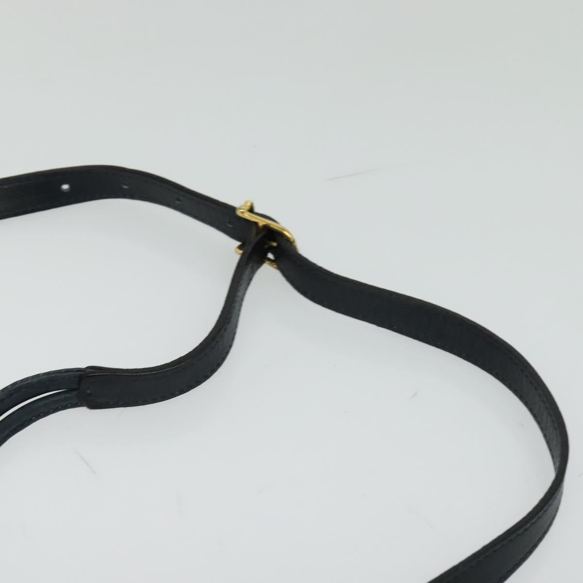 Celine Shoulder Bag Leather, NAVY, LEATHER, Shoulder bag