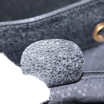 Gucci Vintage Bamboo Backpack Suede, BLACK, SUEDE, Backpack