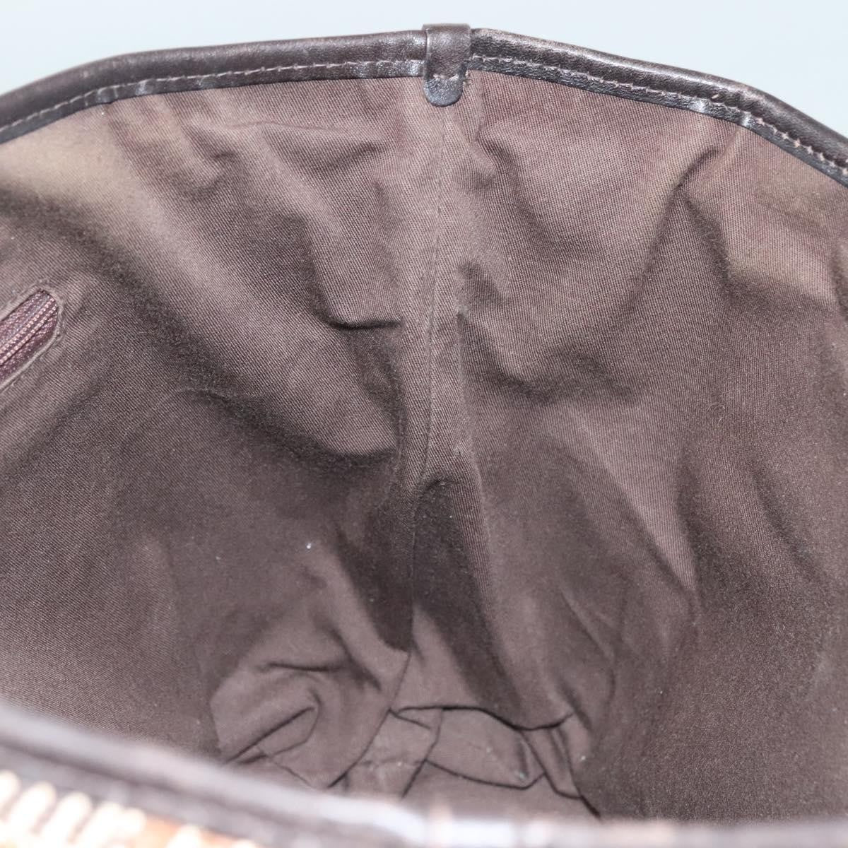 Bally Vintage Tote Bag Canvas, BROWN, CANVAS, Tote bag