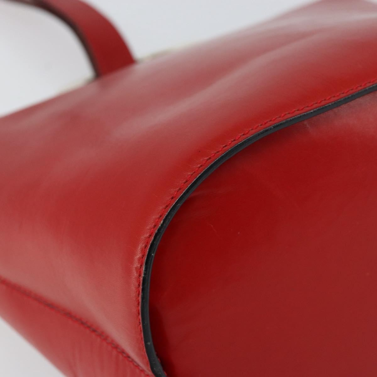 Celine Circle Logo Shoulder Bag Leather, RED, LEATHER, Shoulder bag