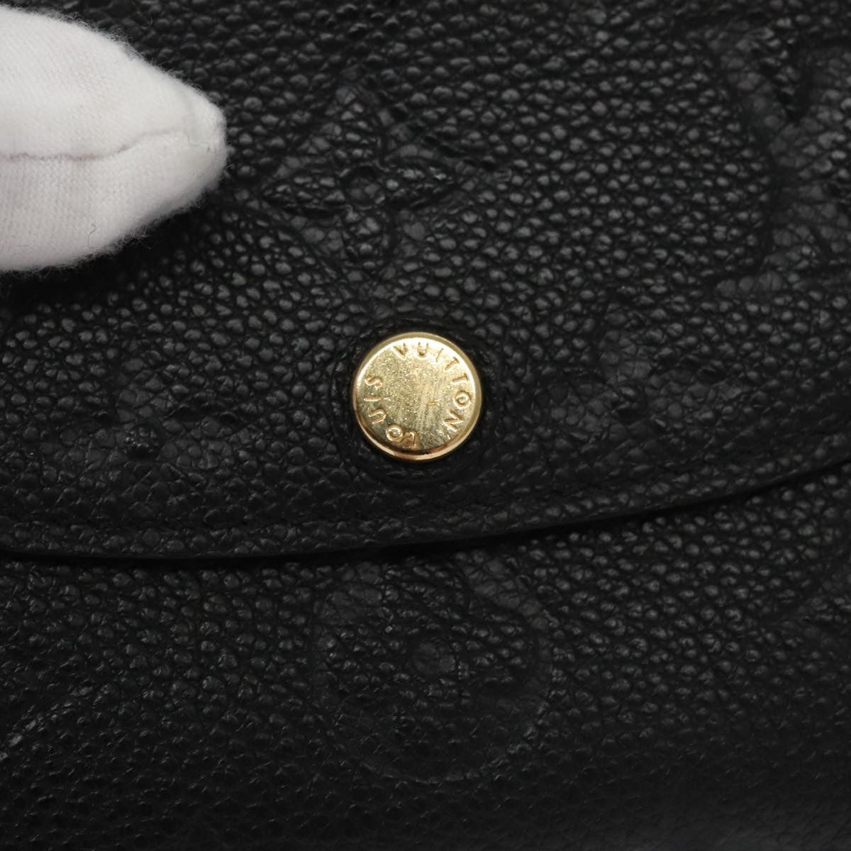 Louis Vuitton Ariane Wallet Monogram Empreinte Leather, BLACK, LEATHER, Wallets