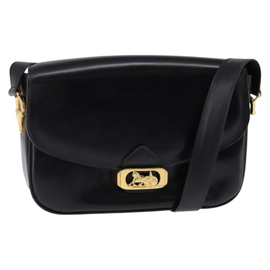 Celine Horse Carriage Shoulder bag Leather, BLACK, LEATHER, Shoulder bag