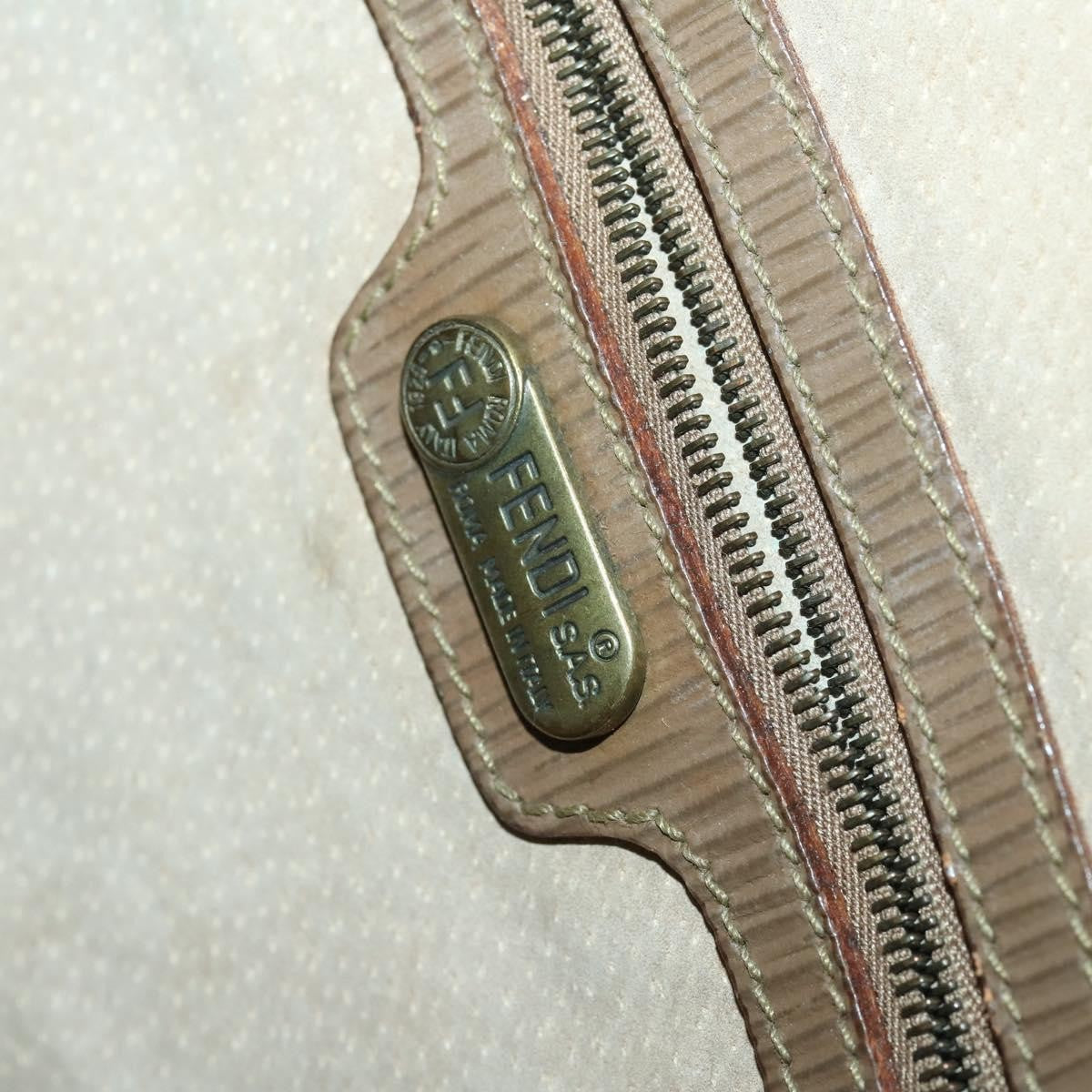 Fendi Logo Zucca Shoulder Bag Zucca, BEIGE, NYLON, Shoulder bag