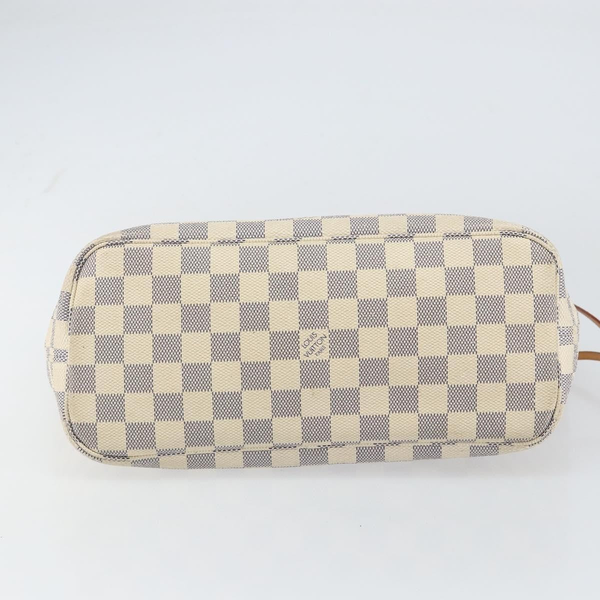 Louis Vuitton Neverfull Tote Damier azur, BEIGE, CANVAS, Tote bag