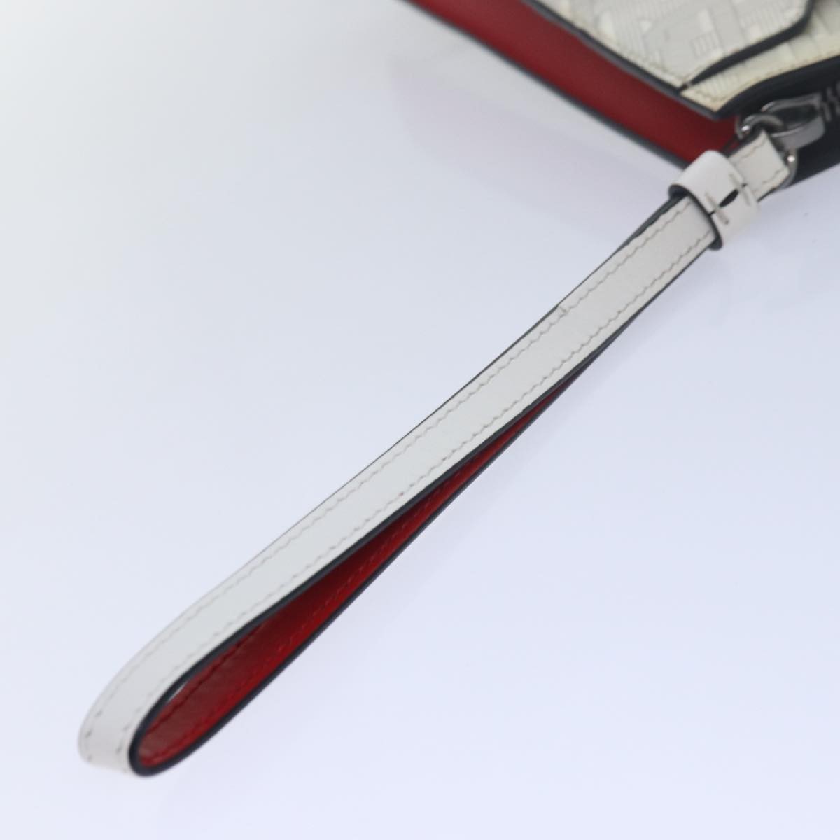 Christian Louboutin Loubiclutch Printed Patent, WHITE, PATENT_LEATHER, Clutche & pouche